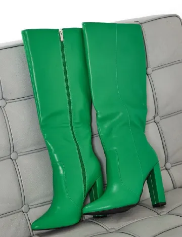 Cizme PrettyLittleThing, verde Verde
