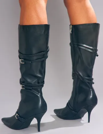 Cizme PrettyLittleThing, negru Negru
