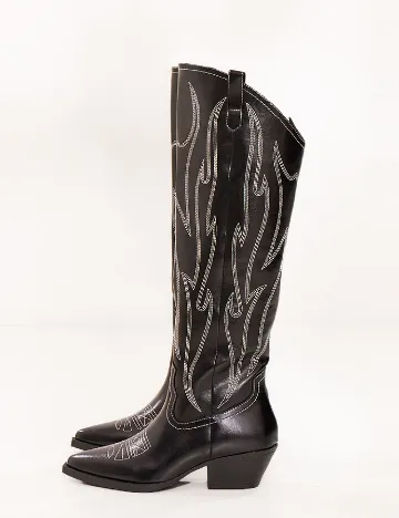 Cizme PrettyLittleThing, negru Negru