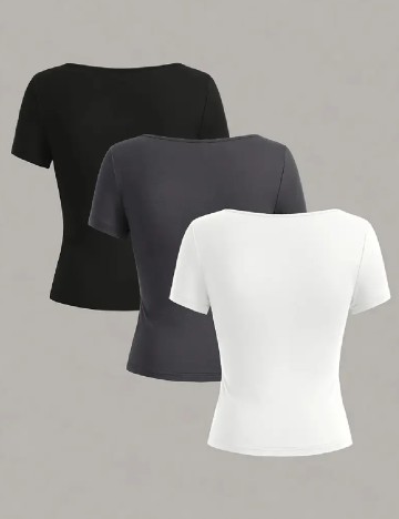 Set Tricouri SHEIN, mix culori