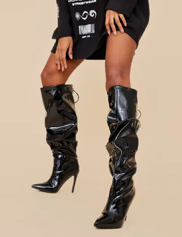 Cizme PrettyLittleThing, negru Negru