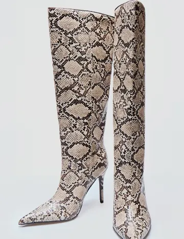 Cizme PrettyLittleThing, imprimeu sarpe Animal print