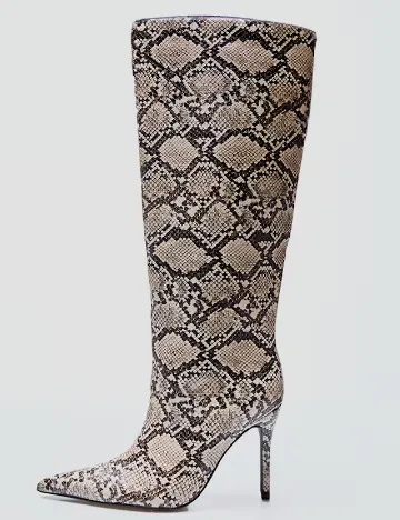 Cizme PrettyLittleThing, imprimeu sarpe Animal print
