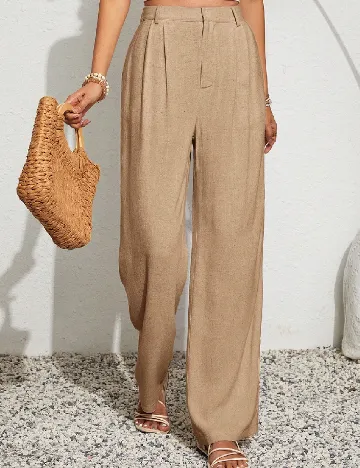 Pantaloni SHEIN, crem Crem