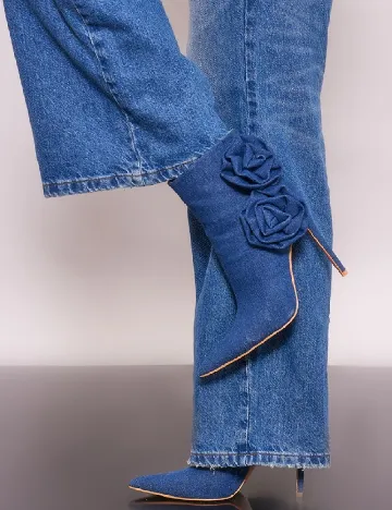 Botine PrettyLittleThing, albastru Albastru
