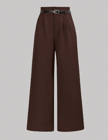 Pantaloni SHEIN, maro inchis