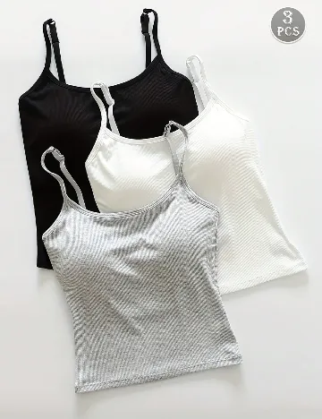 Set topuri 3 bucati SHEIN, mix culori Mix culori