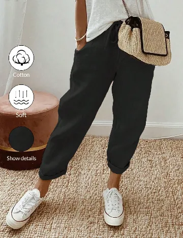 Pantaloni SHEIN, negru Negru