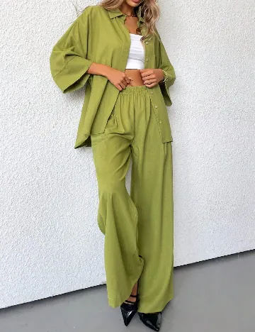 Compleu SHEIN, verde deschis Verde