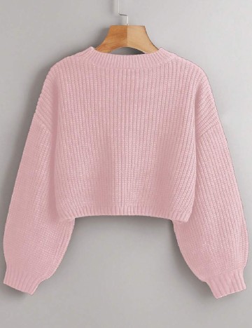 Pulover Oversize SHEIN, roz