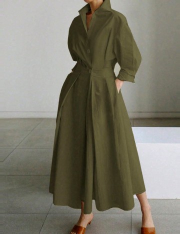 Rochie lunga SHEIN, verde