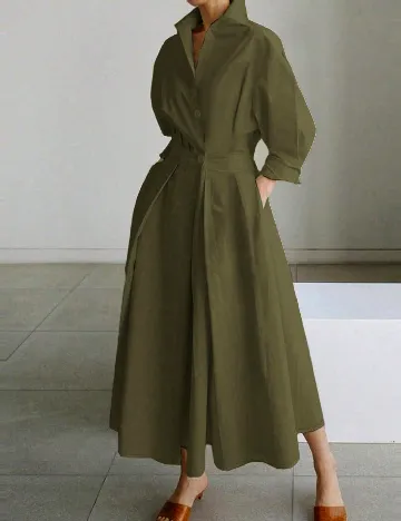Rochie lunga SHEIN, verde Verde