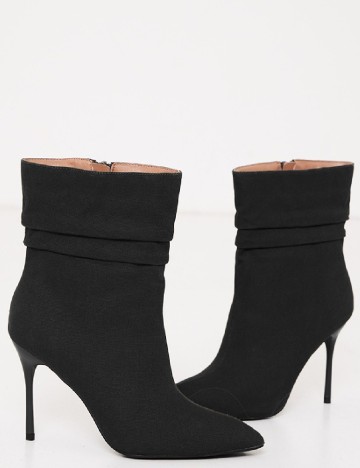 Botine PrettyLittleThing, negru