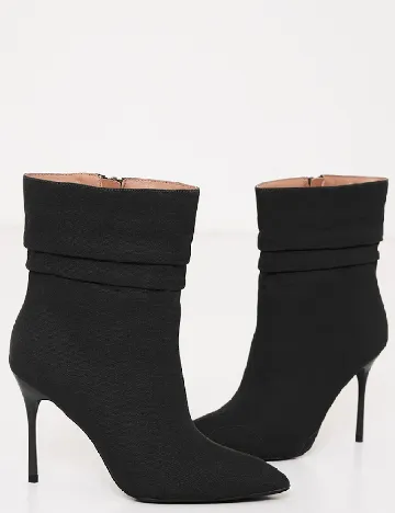 Botine PrettyLittleThing, negru Negru