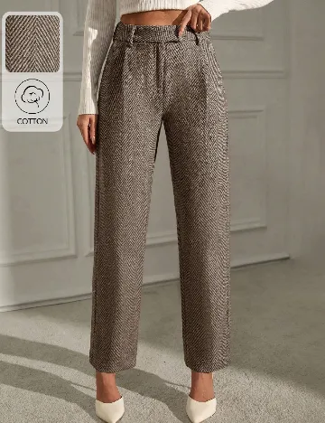 Pantaloni SHEIN, maro Maro