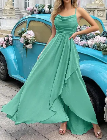 Rochie lunga SHEIN, verde deschis Verde