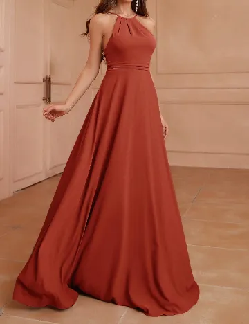 Rochie lunga SHEIN, caramiziu Maro