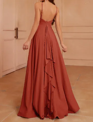Rochie lunga SHEIN, caramiziu Maro