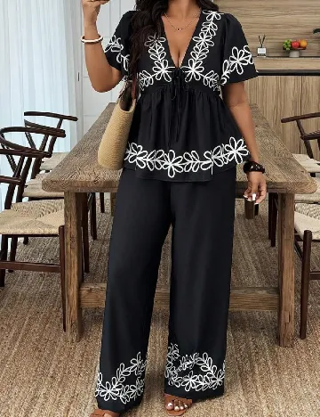 Compleu SHEIN, negru Negru