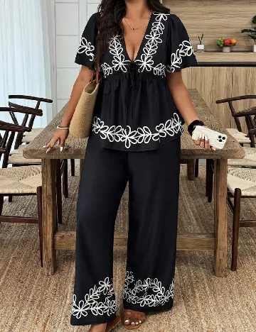 Compleu SHEIN, negru Negru