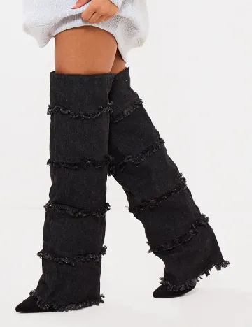 Cizme PrettyLittleThing, negru Negru