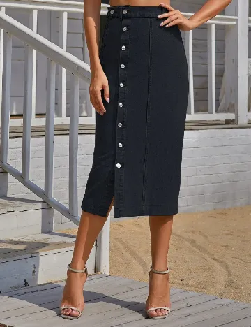 Fusta SHEIN, negru Negru