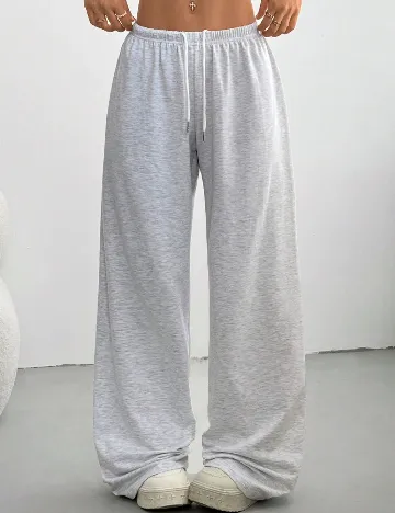 Pantaloni SHEIN, gri deschis Gri