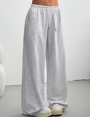 Pantaloni SHEIN, gri deschis Gri