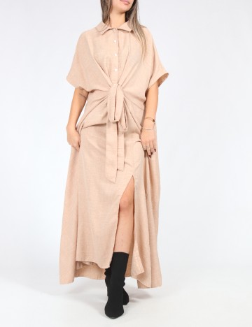 Rochie lunga SHEIN, crem