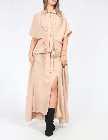 Rochie lunga SHEIN, crem Crem
