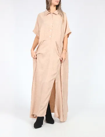 Rochie lunga SHEIN, crem Crem
