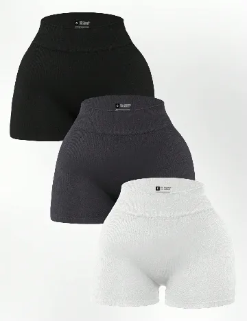 Set Pantaloni scurti 3 bucati SHEIN, mix culori Mix culori