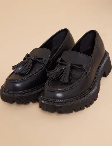 Mocasini PrettyLittleThing, negru Negru
