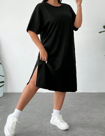 Rochie medie SHEIN CURVE, negru Negru