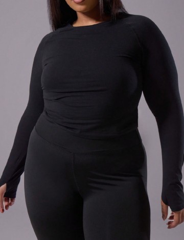 Bluza SHEIN CURVE, negru
