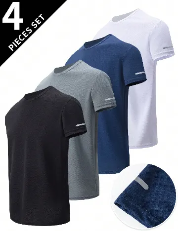 Set Tricouri 4 bucati SHEIN, mix culori Mix culori