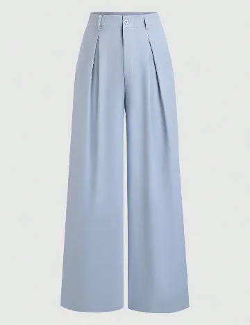 Pantaloni SHEIN, bleu Albastru