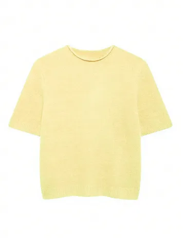 Tricou SHEIN, galben deschis Galben