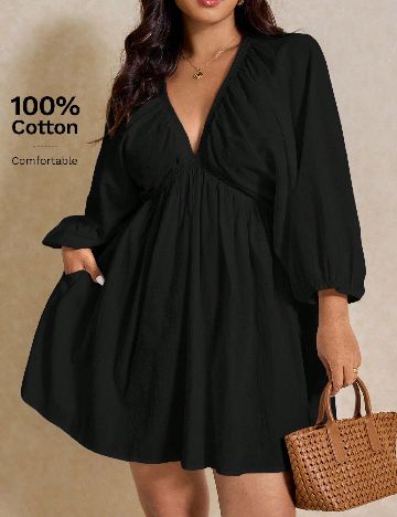 Rochie scurta SHEIN CURVE, negru
