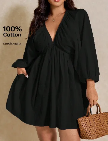 Rochie scurta SHEIN CURVE, negru Negru
