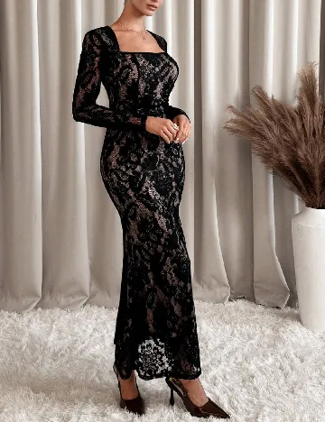 Rochie lunga SHEIN, negru Negru