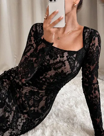Rochie lunga SHEIN, negru Negru