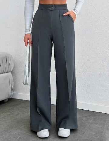 Pantaloni SHEIN, gri inchis