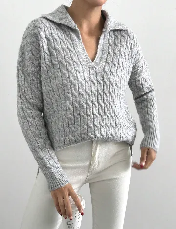 Pulover Oversize SHEIN, gri Gri