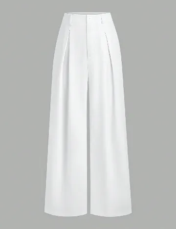 Pantaloni SHEIN, alb Alb