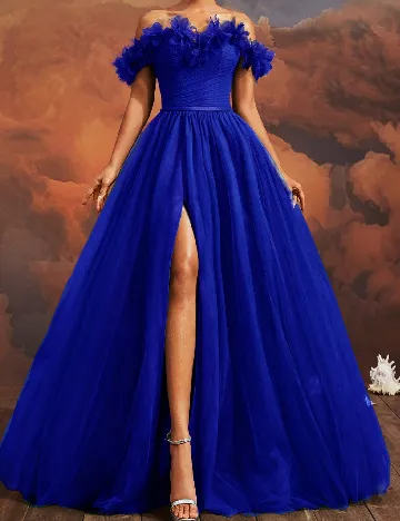 Rochie lunga VIPGIRL, albastru Albastru