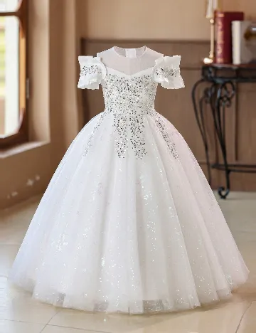 Rochie Shein Kids, alb Alb