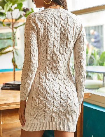 Rochie scurta SHEIN, ecru