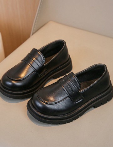 Mocasini Shein Kids, negru
