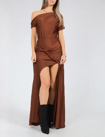 Rochie lunga SHEIN, maro Maro